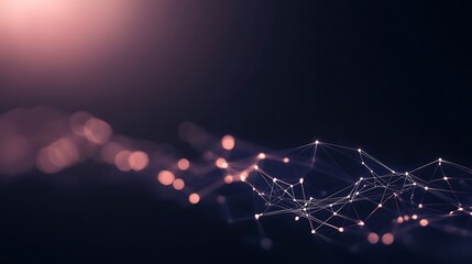 Poster - Futuristic financial system concept powered by blockchain technology visualized in a stunning image.