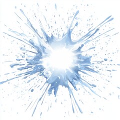 Wall Mural - abstract water splash design with light blue color and dynamic motion effect for creative projects