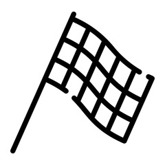 Wall Mural - flag line icon