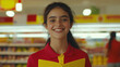 © stock1 - supermarket background, photo, young employee