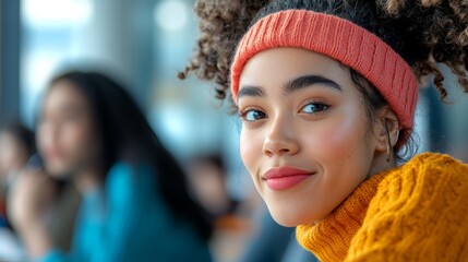 Fototapete - Modern Academic Aesthetic Diverse Student Engagement at Library Table with Textbooks - Collaborative Learning and Educational Content for Digital Marketing and EdTech Innovation