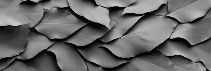 Aufkleber - Monochromatic Leaf Texture Art Abstract Maple Leaf Composition for Modern Office Decor and Eco-Friendly Design - Nature-Inspired Minimalist Branding