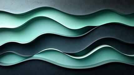Abstract teal wave pattern background, design element