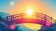 © aulia - Sunrise Bridge Mountain Landscape Hope