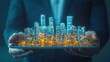 © Robert - Digital Cityscape in Hands Futuristic Urban Development
