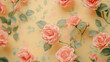 © Nacci - Pastel Pink Roses on Soft Yellow Background
