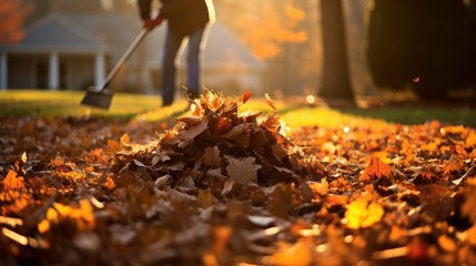 Sticker - garden leaf clean up