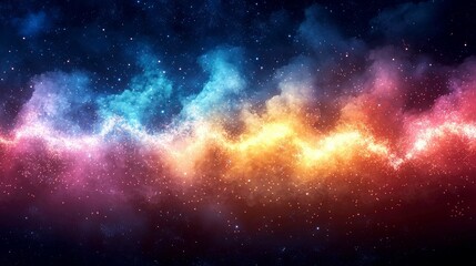 Wall Mural - cosmic nebula: a vibrant swirl of colors in the night sky, showcasing the beauty of the universe. a 