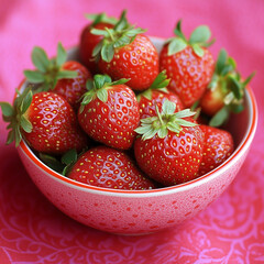 Wall Mural - strawberries on a background