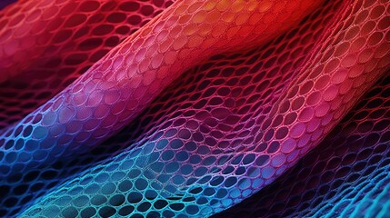 Poster - colorful mesh fabric texture