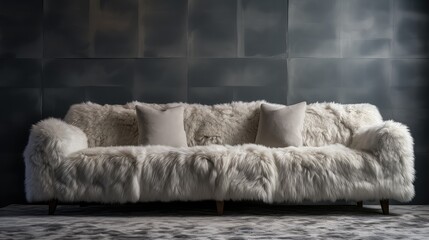 Wall Mural - fabric sherpa texture