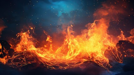 Sticker - bon fire backgrounds