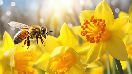 Wall Mural - pollination welcome spring