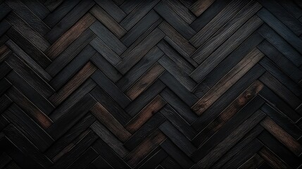 Wall Mural - depth dark wood plank texture