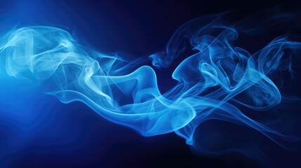 Sticker - photography blue background smoke