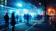 © sevector - night blue light leak