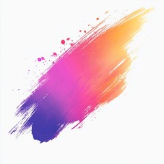 Wall Mural - colorful brush stroke background with gradient shades of purple, pink, and yellow for creative proje