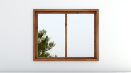 Wall Mural - clean window wood