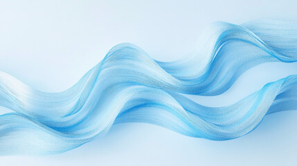 Canvas Print - blue ombre background in the form of a wave Water ripple patterns with realistic light reflections, calming aquatic theme