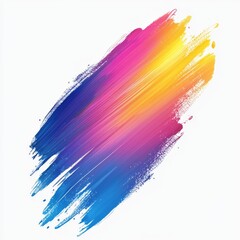 Wall Mural - vibrant colorful brush stroke abstract background in shades of pink, yellow and blue for creative pr