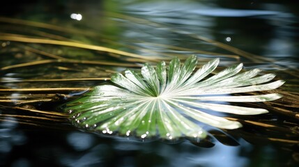 Sticker - water palmetto leaf