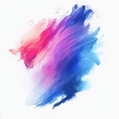 Wall Mural - vibrant abstract brush stroke design with soft pink and blue hues for modern art backgrounds and cre
