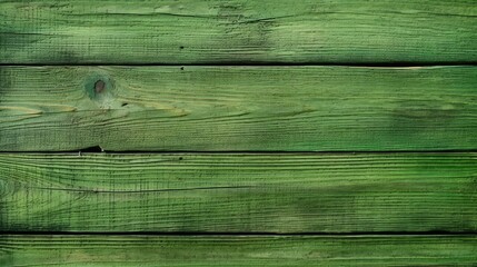 Canvas Print - grain green wood plank