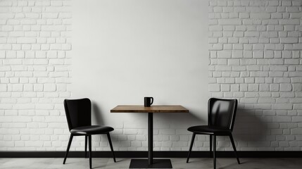 Canvas Print - design cafe table background