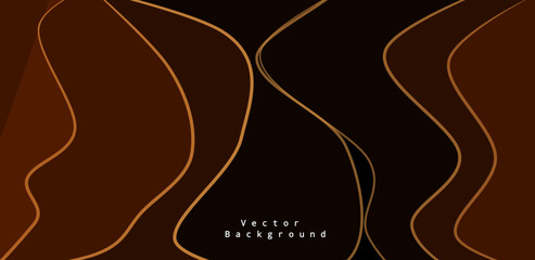Wall Mural - luxury abstract background with curved lines and copy space. vector illustration