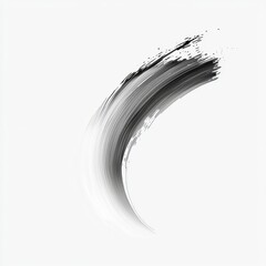 Wall Mural - abstract monochrome brush stroke art illustrating dynamic movement and fluidity in contemporary desi