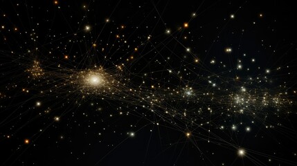 Wall Mural - astromy star on black background