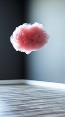 Wall Mural - Pink Fluffy Cloud Floating in a Modern Room