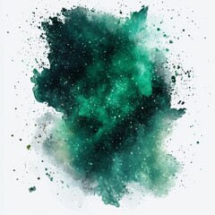 Wall Mural - abstract dark green galaxy style background with stars, cosmic clouds, and artistic texture for desi