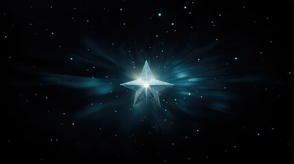 Wall Mural - sky black background stars