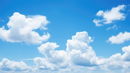 Poster - contrast blue sky wispy clouds