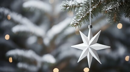 Canvas Print - sleek christmas tree star