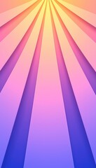 Canvas Print - Abstract sunburst background with pink, purple, and orange gradient rays emanating from a central point.