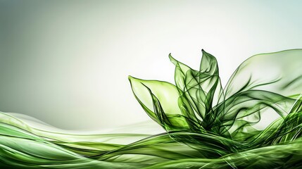 Poster - Emerald green tones whispering beneath the surface nature abstract serene environment artistic viewpoint