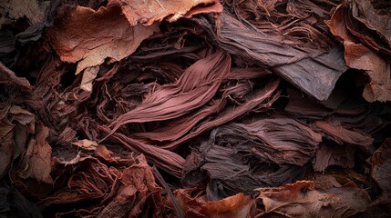 Aufkleber - Vibrant textures in heavy brown swaths of color natural environment abstract close-up artistic perspective