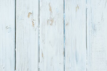 Canvas Print - Weathered white wood fence background texture