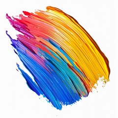 Wall Mural - vibrant abstract swirl of paint colors blending and creating a dynamic artistic composition for crea