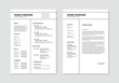 © Ardkyuu - Minimalist CV template. Clean resume and cover letter layout design. Vector illustration