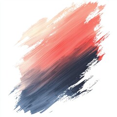 Wall Mural - abstract brush stroke in soft shades of coral, pink, and navy blue with artistic texture for backgro