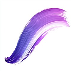 Wall Mural - vibrant diagonal brush stroke in shades of purple and white, abstract artistic element for creative 