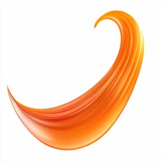 Wall Mural - flowing orange wave design element abstract background artistic expression for modern graphics and t