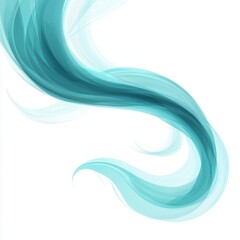 Wall Mural - soft flowing aqua graphic illustration depicting smooth curves and gentle movements evoking a sense 