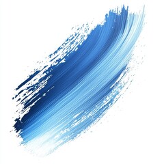 Wall Mural - abstract brush stroke in blue shades on white background, artful texture for backgrounds and designs