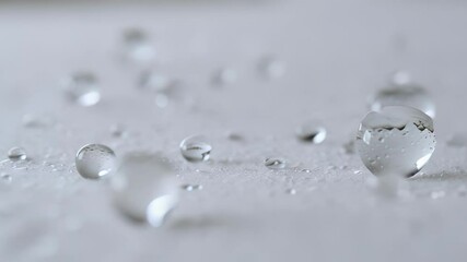 Canvas Print - water droplets on surface
