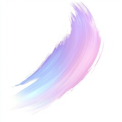 Wall Mural - abstract brush stroke in soft pastel colors blending vibrant shades of pink and blue on a white canv