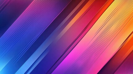 Wall Mural - Vibrant Abstract Background with Gradient Colors and Lines